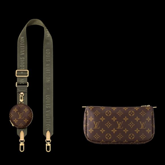 LOUIS VUITTON Multi Pochette Accessoires (Large Pochette, Coin Purse, & Strap) - Picture 3 of 7